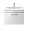 Brooklyn 600mm Grey Mist 1 Drawer Wall Hung Vanity Unit Standard Large Image