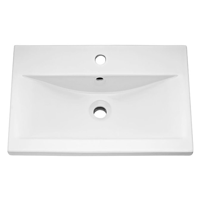 Brooklyn 600mm Grey Mist 2 Drawer Wall Hung Vanity Unit Profile Large Image
