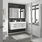 Brooklyn 600mm Grey Mist Bathroom Mirror & Fascia Cabinet Profile Large Image