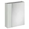 Brooklyn 600mm Grey Mist Bathroom Mirror & Fascia Cabinet Large Image