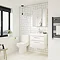 Brooklyn 600mm White Gloss 2 Drawer Wall Hung Vanity Unit Standard Large Image