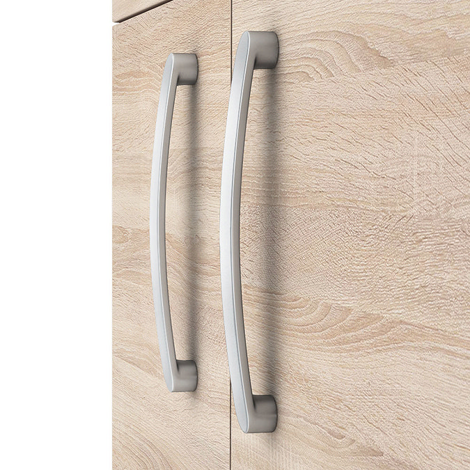 Brooklyn 605mm Natural Oak Worktop & Double Door Floor Standing Cabinet Profile Large Image