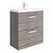 Brooklyn 800 Grey Avola Floor Standing Vanity Unit with Thin-Edge Basin Large Image