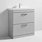 Brooklyn 800 Grey Mist Floor Standing Vanity Unit with Thin-Edge Basin Feature Large Image