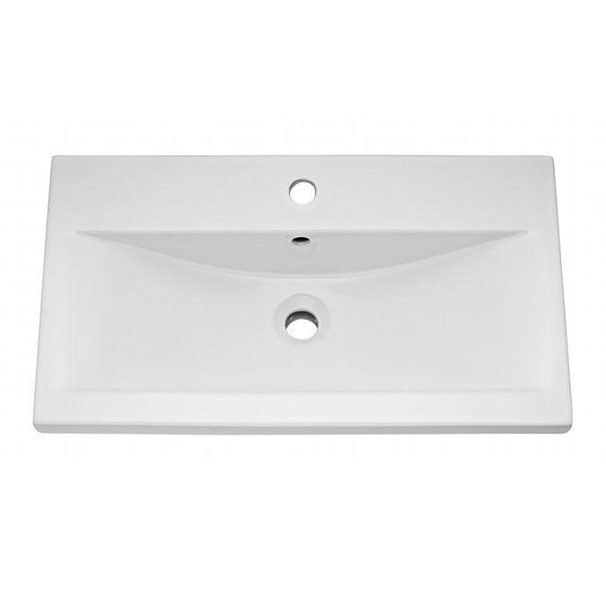 Brooklyn 800mm Gloss White 2 Door Wall Hung Vanity Unit Profile Large Image