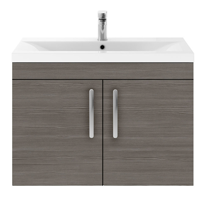 Brooklyn 800mm Grey Avola 2 Door Wall Hung Vanity Unit  Standard Large Image