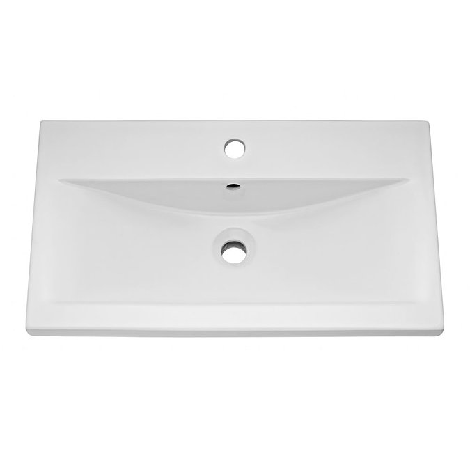 Brooklyn 800mm Grey Avola 2 Door Wall Hung Vanity Unit Feature Large Image