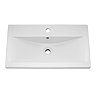 Brooklyn 800mm Grey Avola 2 Door Wall Hung Vanity Unit  Feature Large Image