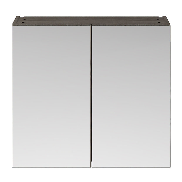 Brooklyn 800mm Grey Avola Bathroom Mirror 2 Door Victorian Plumbing UK
