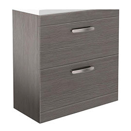 Brooklyn 800mm Grey Avola Floor Standing Vanity Cabinet (excluding Basin) Medium Image