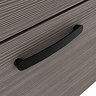 Brooklyn 800mm Grey Avola Wall Hung Vanity Unit - Single Drawer with Matt Black Handle
