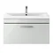 Brooklyn 800mm Grey Mist 1 Drawer Wall Hung Vanity Unit Standard Large Image