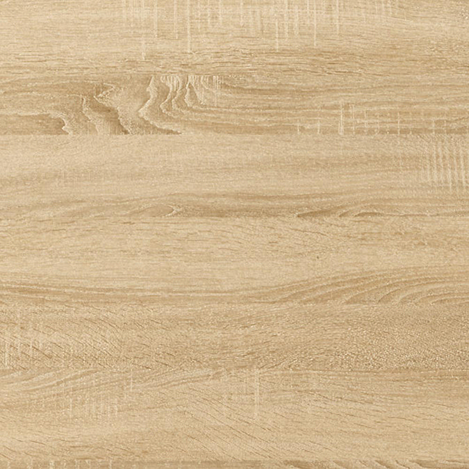 Brooklyn 800mm Natural Oak Bathroom Mirror Cabinet - 2 Door Profile Large Image
