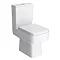 Brooklyn Bathroom Suite - Black with Chrome Handle - 500mm Wall Hung Vanity & Toilet In Bathroom La