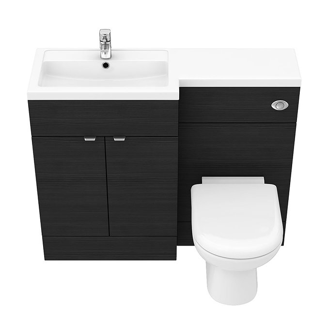 Brooklyn Black 1100mm Combination Furniture Pack  Feature Large Image