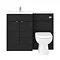 Brooklyn Black 1100mm Combination Furniture Pack  Standard Large Image