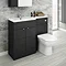 Brooklyn Black Combination Furniture Pack - 1100mm Wide Large Image