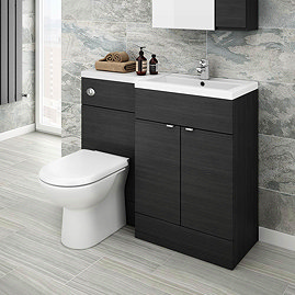 Brooklyn Black Combination Furniture Pack - 1100mm Wide - RH Large Image