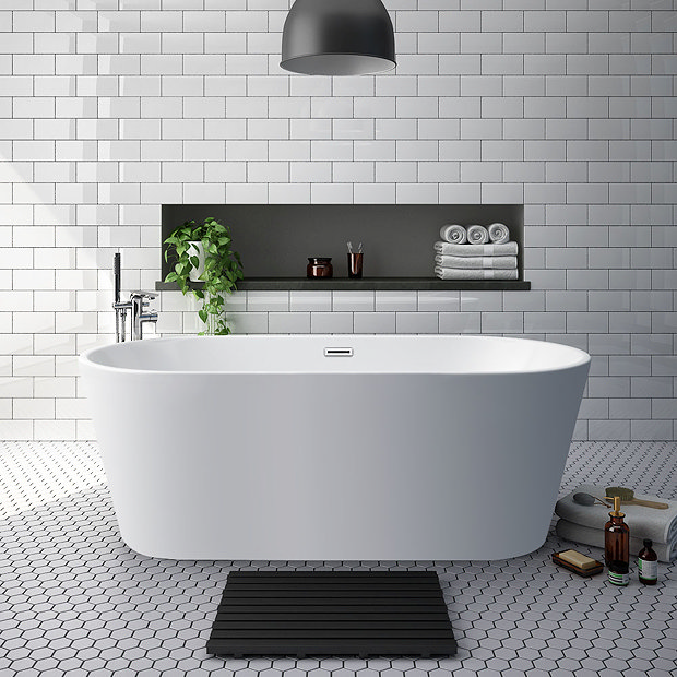 Brooklyn Black Freestanding Bath Suite Victorian Plumbing.co.uk