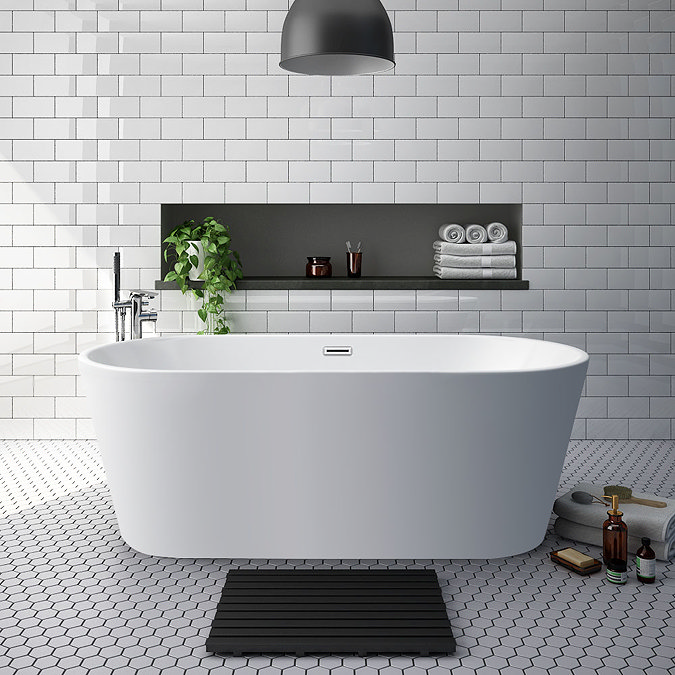 Brooklyn Black Free Standing Bath Suite  Newest Large Image