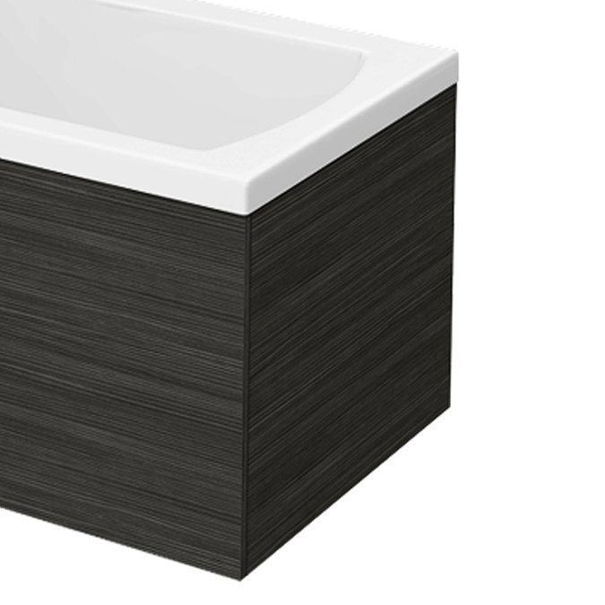 Brooklyn Black End Bath Panel for 1700mm L-Shaped Baths - MPD631 Large Image