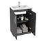 Brooklyn Black Modern Sink Vanity Unit + Toilet Package  Newest Large Image