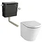 Brooklyn Black Modern Sink Vanity Unit + Toilet Package  Newest Large Image