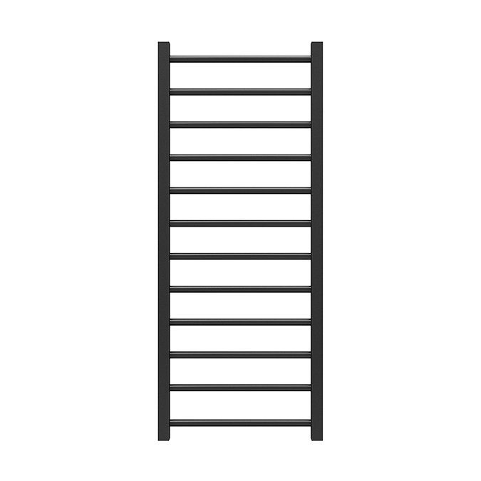 Brooklyn Black Nickel 1200 x 500mm Straight Heated Towel Rail