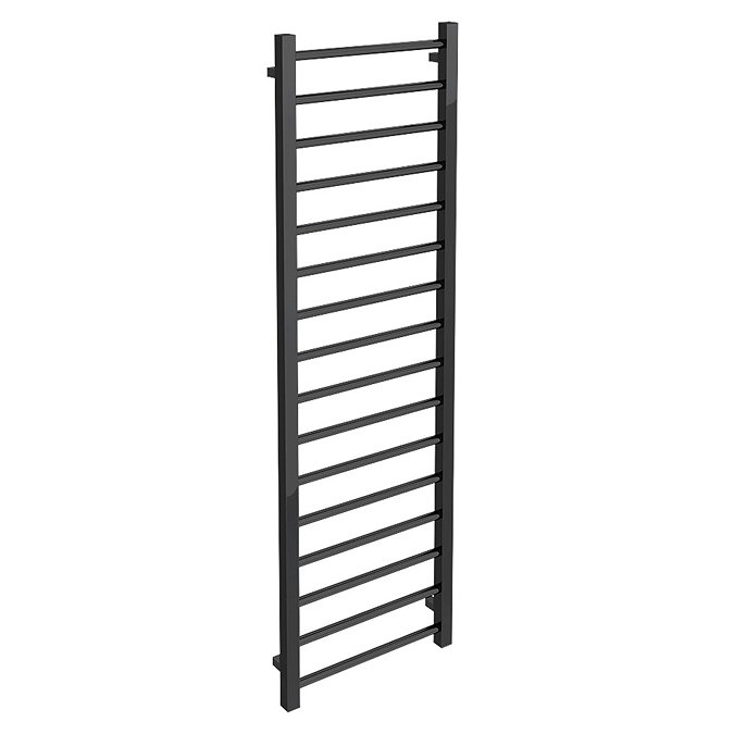 Brooklyn Black Nickel 1600 x 500mm Straight Heated Towel Rail  Profile Large Image