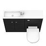 Brooklyn 1100mm Black Slimline Combination Furniture Pack  Standard Large Image