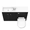Brooklyn 1100mm Black Slimline Combination Furniture Pack Standard Large Image