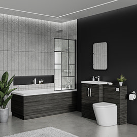 Brooklyn Black Vanity Bathroom Suite Medium Image