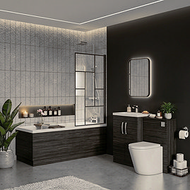 Brooklyn Black Vanity Bathroom Suite
