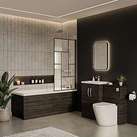 Brooklyn Black Vanity Bathroom Suite