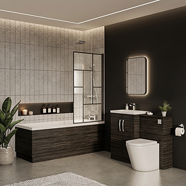 Brooklyn Black Vanity Bathroom Suite