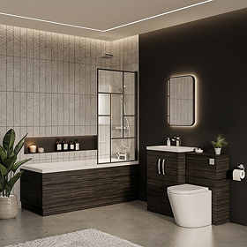Brooklyn Black Vanity Bathroom Suite