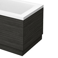 Brooklyn Black Wood Effect End Bath Panels - Various Sizes Large Image