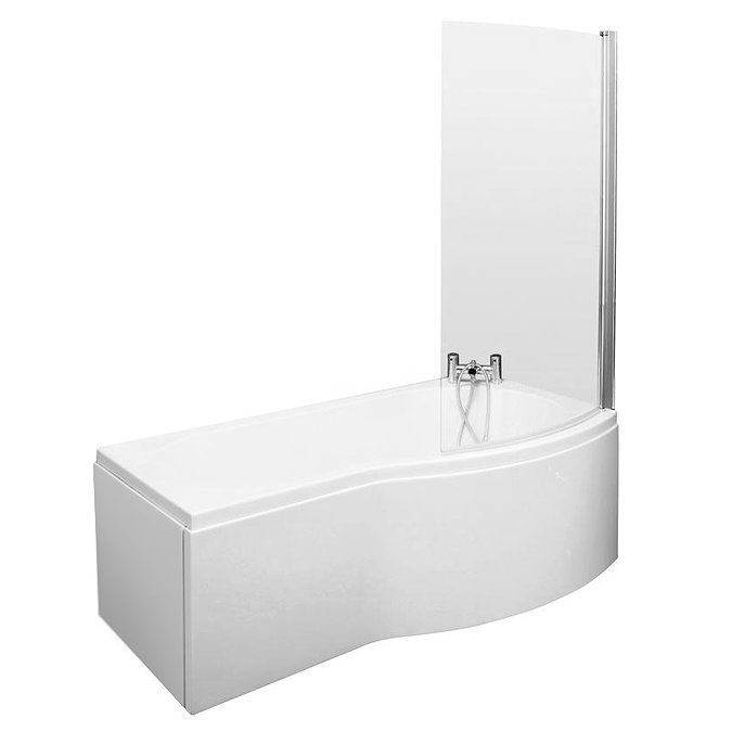 Brooklyn Brown Avola Bathroom Suite + B-Shaped Bath  Profile Large Image