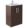 Brooklyn Brown Avola Vanity Furniture Package Profile Large Image