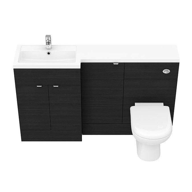 Brooklyn Black 1500mm Combination Furniture Pack  Feature Large Image