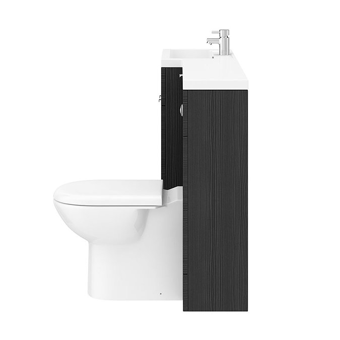 Brooklyn Black 1500mm Combination Furniture Pack  In Bathroom Large Image