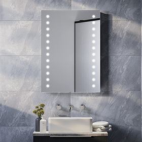 Brooklyn Dot 500 x 700mm Battery Operated Illuminated LED Mirror