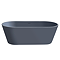 Brooklyn Double Ended Freestanding Bath Matt Blue (1700 x 800mm) with Waste