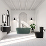 Brooklyn Double Ended Freestanding Bath Matt Green (1700 x 800mm) with Waste