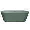 Brooklyn Double Ended Freestanding Bath Matt Green (1700 x 800mm) with Waste