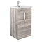 Brooklyn Driftwood Vanity Unit - Floor Standing 2 Door Unit 500mm Large Image