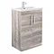 Brooklyn Driftwood Vanity Unit - Floor Standing 2 Door Unit 600mm Large Image