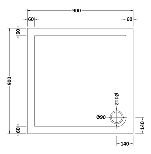 Brooklyn En-Suite Bathroom Suite 900 x 900mm