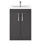 Brooklyn Gloss Grey Bathroom Suite with Tall Cabinet  Feature Large Image
