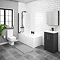 Brooklyn Gloss Grey Bathroom Suite Large Image